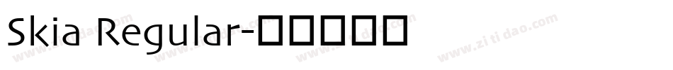 Skia Regular字体转换